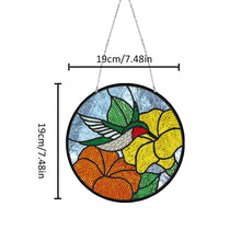 Load image into Gallery viewer, DIY Diamond Art Kits Handmade Crafts Colored Imitation Glass Art (Hummingbird)