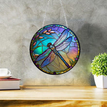 Load image into Gallery viewer, DIY Diamond Art Kits Handmade Crafts Colored Imitation Glass Art (Dragonfly)