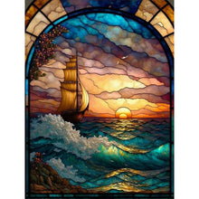 Load image into Gallery viewer, Diamond Painting - Full Round - dusk sea water (30*40CM)