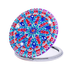 Load image into Gallery viewer, DIY Diamond Art Mosaic Makeup Mirror Paint by Number Kits Mandala (096)