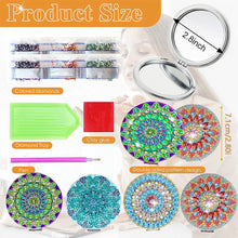 Load image into Gallery viewer, DIY Diamond Art Mosaic Makeup Mirror Paint by Number Kits Mandala (097)