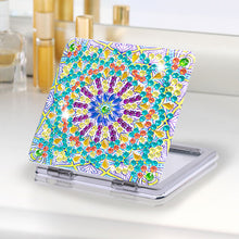 Load image into Gallery viewer, DIY Diamond Art Mosaic Makeup Mirror Paint by Number Kits Mandala (099)