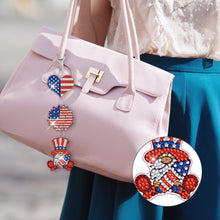 Load image into Gallery viewer, DIY Diamond Ornament Decoration Double Sided Diamond Art Key Rings Gift for Kids