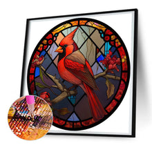 Load image into Gallery viewer, Diamond Painting - Full Round - Cardinal Glass Art Cardinals (30*30CM)