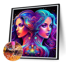 Load image into Gallery viewer, Diamond Painting - Full Round - 12 constellation Gemini (30*30CM)