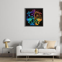 Load image into Gallery viewer, Diamond Painting - Full Round - 12 constellation Libra (30*30CM)