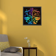 Load image into Gallery viewer, Diamond Painting - Full Round - 12 constellation Libra (30*30CM)