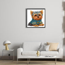 Load image into Gallery viewer, Diamond Painting - Partial Special Shaped - yorkshire terrier (30*30CM)