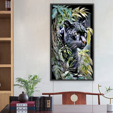 Load image into Gallery viewer, Diamond Painting - Full Round - jungle panther (40*70CM)