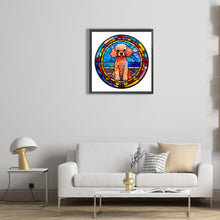 Load image into Gallery viewer, Diamond Painting - Full Round - dog glass art (30*30CM)