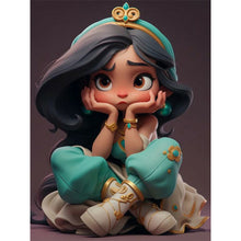 Load image into Gallery viewer, Diamond Painting - Full Round - princess jasmine (30*40CM)