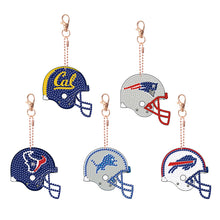 Load image into Gallery viewer, Helmets Diamond Painting Keychain DIY Diamond Ornament Decoration Gift for Kids