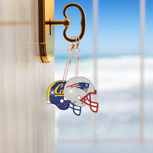 Load image into Gallery viewer, Helmets Diamond Painting Keychain DIY Diamond Ornament Decoration Gift for Kids