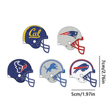 Load image into Gallery viewer, Helmets Diamond Painting Keychain DIY Diamond Ornament Decoration Gift for Kids