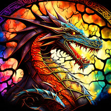 Load image into Gallery viewer, Diamond Painting - Full Round - laughing dragon (30*30CM)