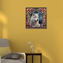 Load image into Gallery viewer, Diamond Painting - Full Round - forest white wolf (30*30CM)