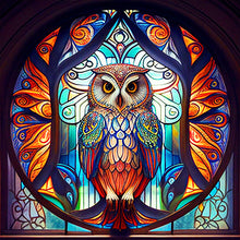 Load image into Gallery viewer, Diamond Painting - Full Round - colorful feather owl (30*30CM)