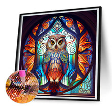 Load image into Gallery viewer, Diamond Painting - Full Round - colorful feather owl (30*30CM)