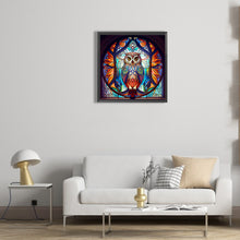 Load image into Gallery viewer, Diamond Painting - Full Round - colorful feather owl (30*30CM)
