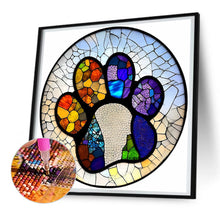 Load image into Gallery viewer, Diamond Painting - Full Round - paw prints (30*30CM)