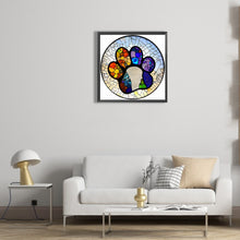 Load image into Gallery viewer, Diamond Painting - Full Round - paw prints (30*30CM)