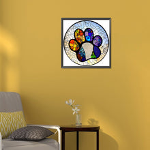 Load image into Gallery viewer, Diamond Painting - Full Round - paw prints (30*30CM)