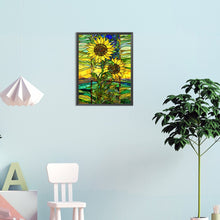 Load image into Gallery viewer, Diamond Painting - Full Round - Sunflower Glass Art (30*40CM)