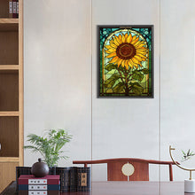 Load image into Gallery viewer, Diamond Painting - Full Round - Sunflower Glass Art (30*40CM)
