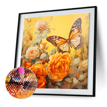 Load image into Gallery viewer, Diamond Painting - Full Round - flowers and butterflies (30*30CM)