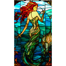 Load image into Gallery viewer, Diamond Painting - Full Round - Mermaid Glass Art (40*70CM)