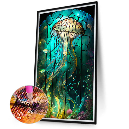Diamond Painting - Full Round - Jellyfish Glass Art (40*70CM)