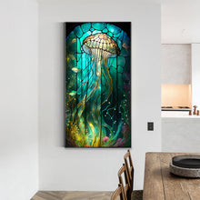 Load image into Gallery viewer, Diamond Painting - Full Round - Jellyfish Glass Art (40*70CM)