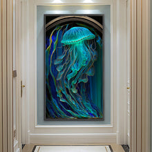 Load image into Gallery viewer, Diamond Painting - Full Round - Jellyfish Glass Art (40*70CM)