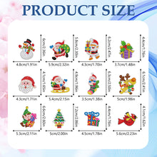 Load image into Gallery viewer, 12pcs Diamond Art Key Rings for Beginners Home Decoration (Santa Claus)