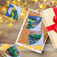 Load image into Gallery viewer, DIY Diamond Art Bookmarks Art Craft 5D Leather Triangle Page Book Marks(SQ017)