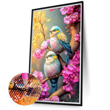 Load image into Gallery viewer, Diamond Painting - Full Round - bird standing on branch (40*70CM)