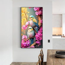 Load image into Gallery viewer, Diamond Painting - Full Round - bird standing on branch (40*70CM)