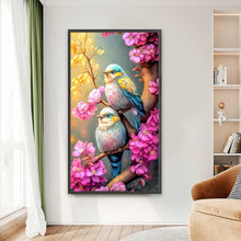 Load image into Gallery viewer, Diamond Painting - Full Round - bird standing on branch (40*70CM)