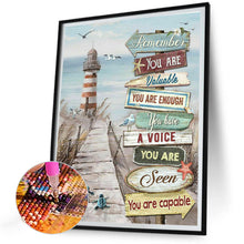 Load image into Gallery viewer, Diamond Painting - Full Round - beach sign (30*40CM)
