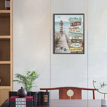 Load image into Gallery viewer, Diamond Painting - Full Round - beach sign (30*40CM)