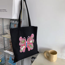 Load image into Gallery viewer, DIY Diamond Painting Rhinestone Eco-friendly Bag Fashionable Fashion Pocket Tote