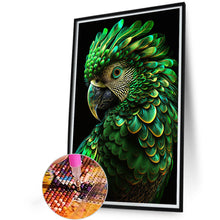 Load image into Gallery viewer, Diamond Painting - Full Round - green parrot (40*60CM)