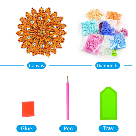 Flowers DIY Diamond Painting Kits Creative Home Garden Decoration (GJ120)