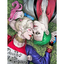 Load image into Gallery viewer, Diamond Painting - Full Round - Harley Quinn and the Joker (50*60CM)