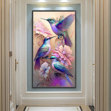 Load image into Gallery viewer, Diamond Painting - Full Round - bird on the branch (40*70CM)