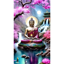 Load image into Gallery viewer, Diamond Painting - Full Round - lotus buddha statue (40*70CM)