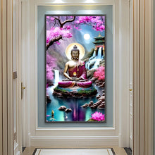 Load image into Gallery viewer, Diamond Painting - Full Round - lotus buddha statue (40*70CM)