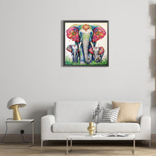 Load image into Gallery viewer, Diamond Painting - Full Round - elephant family (30*30CM)