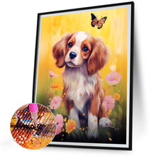 Load image into Gallery viewer, Diamond Painting - Full Round - puppy on the grass (30*40CM)