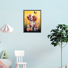 Load image into Gallery viewer, Diamond Painting - Full Round - puppy on the grass (30*40CM)